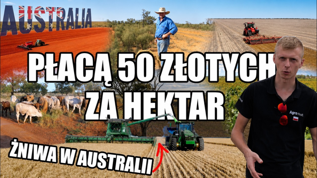 Cała prawda o rolnictwie Australii! Tutaj średni rolnik ma ponad 4000 hektarów. Dlaczego tak dużo?